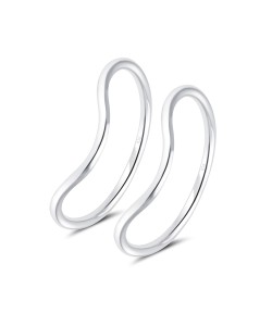 Silver Midi Knuckles Rings NSR-4314-MIDI
